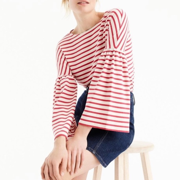 J. Crew Tops - J. Crew 100% Cotton Bell Sleeve Top